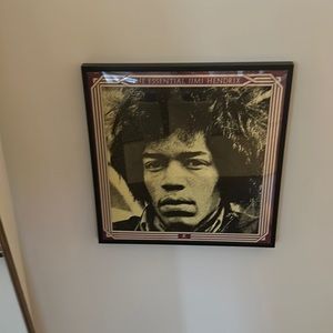 Jimi Hendrix framed album cover